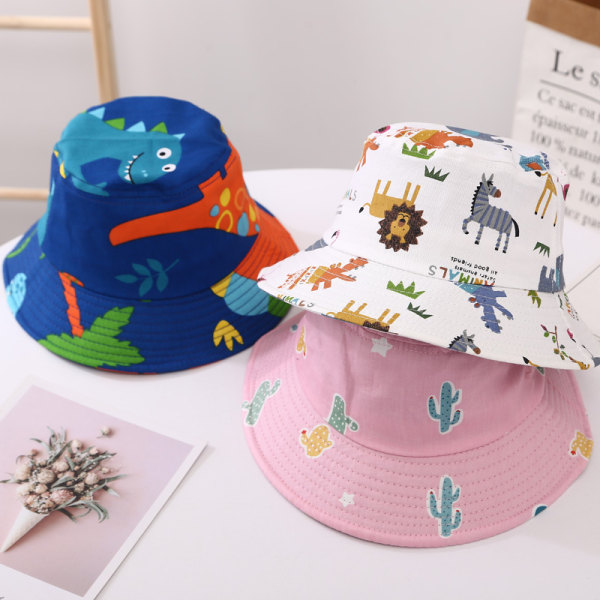 Kids Bucket Hat Säädettävä aurinkohatut Hengittävä rantahattu pojille