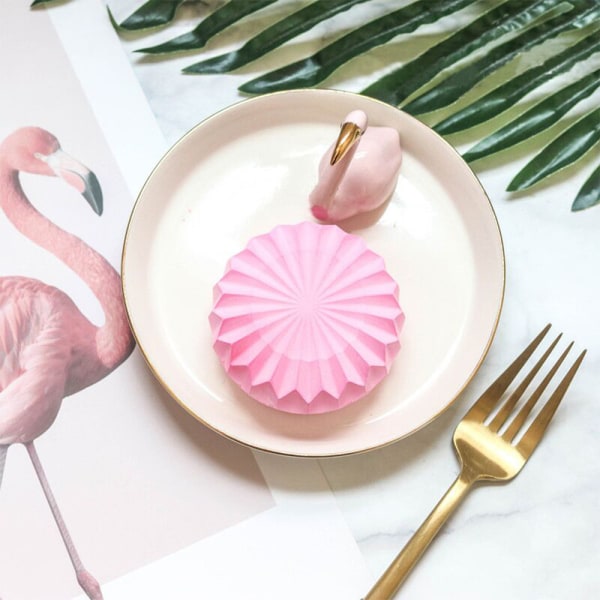 3D diamantformad silikonform för kakor, puddingar, isbitar, gelé, mousse, fondant, 3D non-stick professionell silikonbakform, återanvändbar bakform