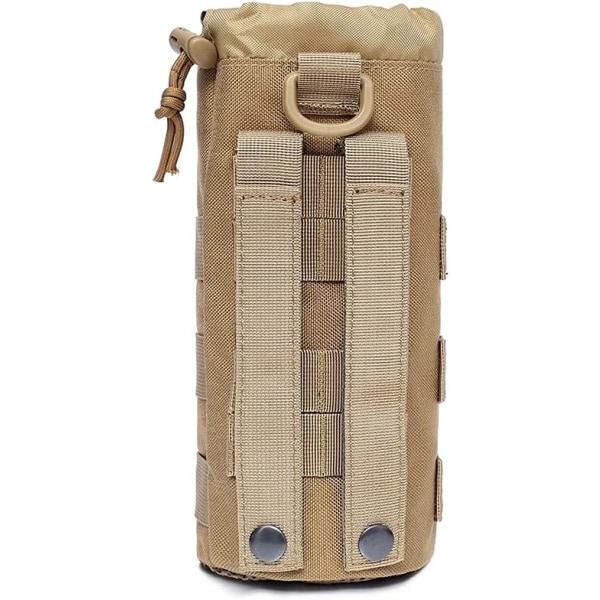 Tactical Water Bottle Bag (Camel) Travel Bag Holder Sports Bag Outdoor Hydration Camping Hiking Fishing Bag