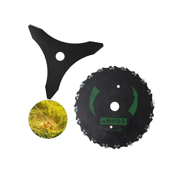 Universal 20 Teeth Mower Right Angle Blade Chainsaw Brush Cutter Saw Blade Garden Disc Machine Accessories+Triangular Blade