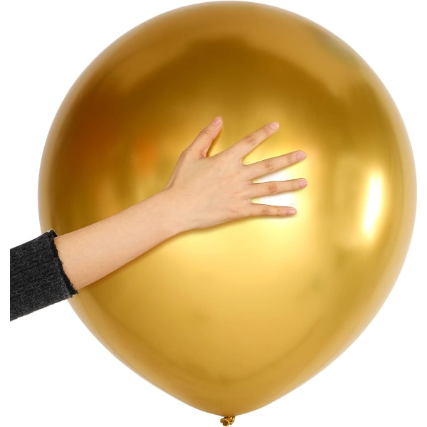 50 stykker 18 tommer guld metalliske balloner skinnende latex balloner til