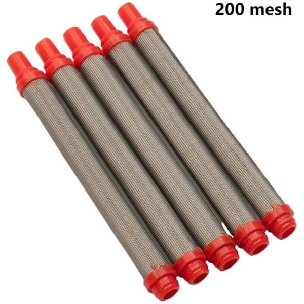 5-pakning 200 Mesh Rustfritt Stål Airless Malingsfiltre for Wagner Airless Malingssprøyte