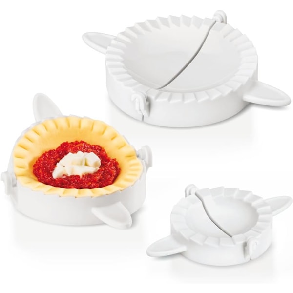 Ravioli-forme sæt med 3 Dumpling-forme Håndlavet Pie Stunner Making Press Cutter Hjemmelavet Dumpling Press Baker