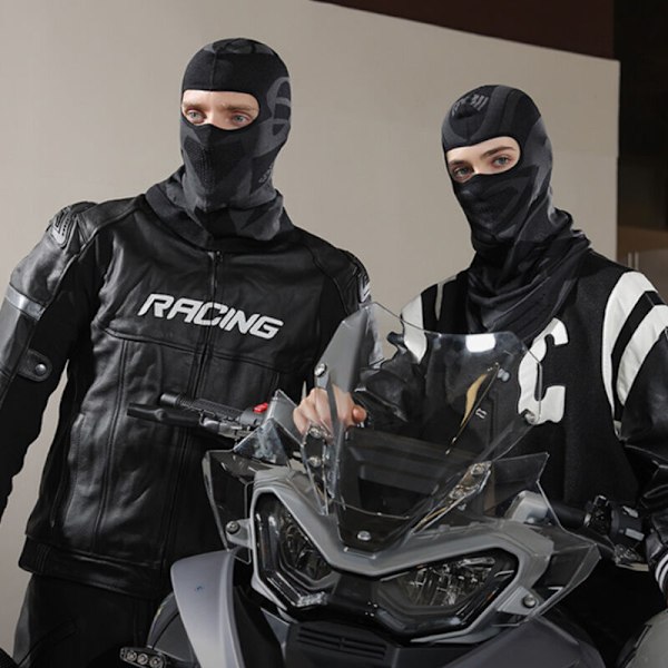 Vinteråkningsmask, ventilerande design i en vindtät och köldtålig bikakekonstruktion, varm skyddande skidmask