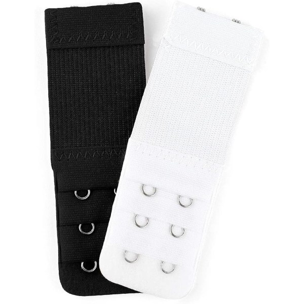 Elastiske bh-forlengere med 3 rader for bh-er med 2/3/4 kroker (for kvinner)