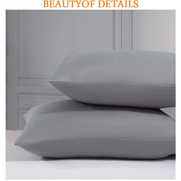 (Khaki) örngott 51x76 cm - Set med 2 örngott