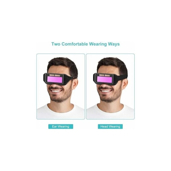 Svetsglasögon, automatisk svetsmask, TIG MIG-linser Svetsglasögon med automatisk solförmörkelse för ögonskydd