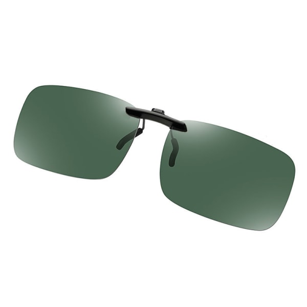 Mørkegrøn - Unisex Clip-on polariserede solbriller velegnet til Out