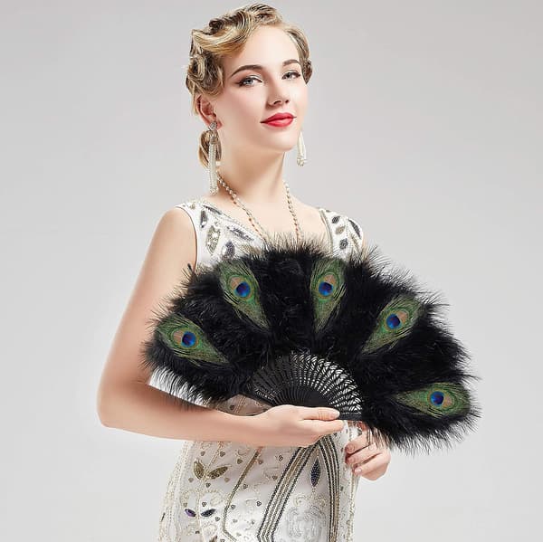Sort 1920'ernes Malabu fjerfan