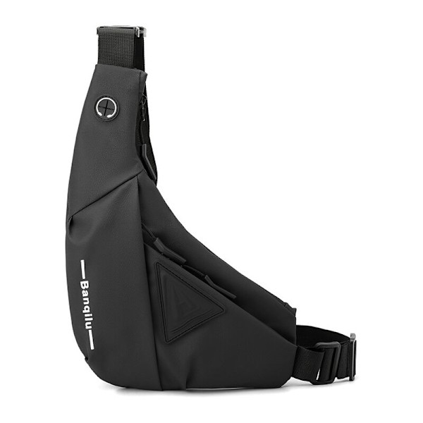 Miehen ja naisen rintalaukku varkaudenestolla, kevyt vedenpitävä rintalaukku, crossbody-laukku olkalaukku, retkeilyyn, ulkoiluun, matkustamiseen