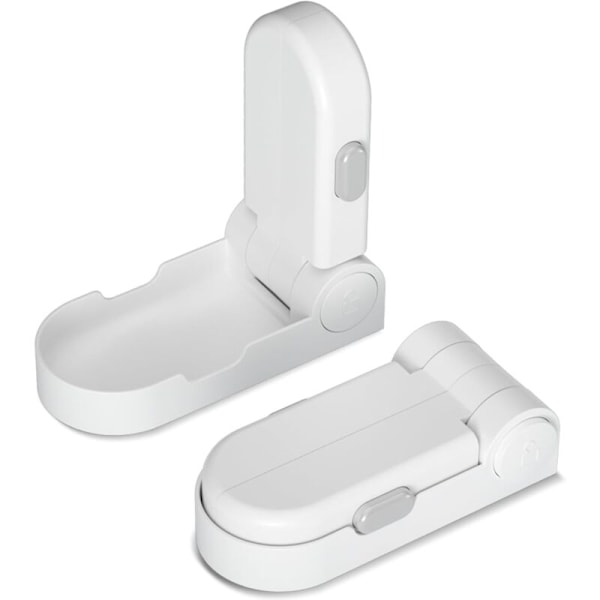 Baby Locking Safety Block Porte (forbedret), pakke med 2 barnesikringslåser med 3M-lim, barnesikringslåser