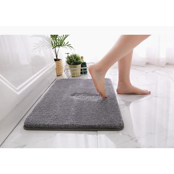 Badrumsmattor, halkfria mattor, vattenabsorberande mattor vid dörren (svart, 40*60 CM)
