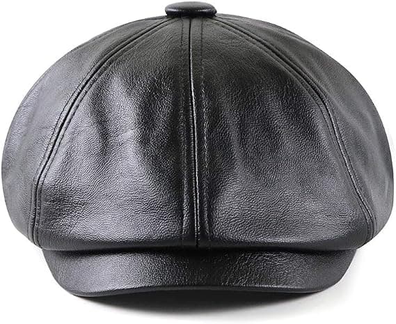 Herre Beret Hat Gatsby Flat Leather Newsboy Caps