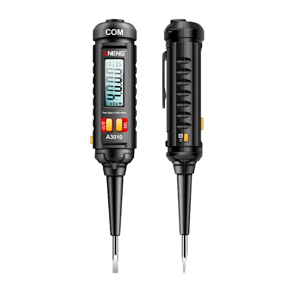 Multimeter av A3010 penntyp, 4000 punkter, True-RMS bakgrundsbelysning, digital multimeter, automatisk räckviddstestare, LCD elektrikerverktyg