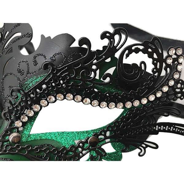 Maskerad Metall Mask Venetiansk Halloween Kostym Mask Mardi Gras Mask för kvinnor/män