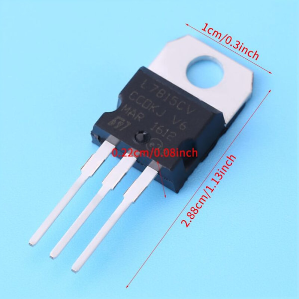 60 stk. 3-benet 10 Værdier L7805CV-LM317t Power Triode Transistorer Sortimentssæt Strømstyring til DIY Elektronik