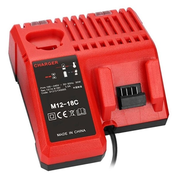 Li-ion batteriladdare M12-18C för litiumbatteri Milwaukee 12 V 14.4 V 18 V C1418C 48-11-1815/1828/1840 M18 M14 M12