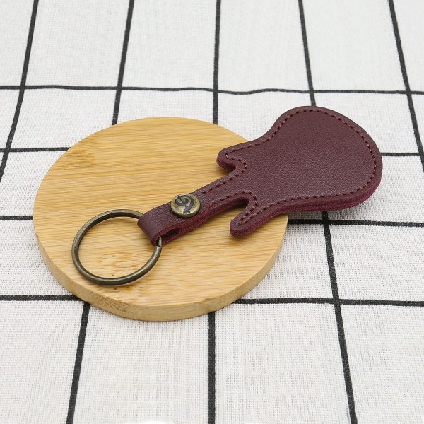 Ruskea - (ilman poimia) Case, kitarahakun avaimenperä