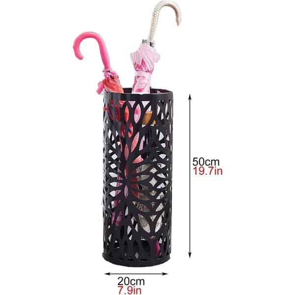 Hul Brugerdefineret Gulv Paraplyholder 20x20x50cm - Sort