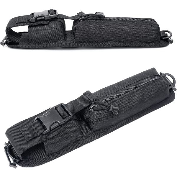 Svart - 2 stk - Midjepose Tactical Bag Military Pouch M
