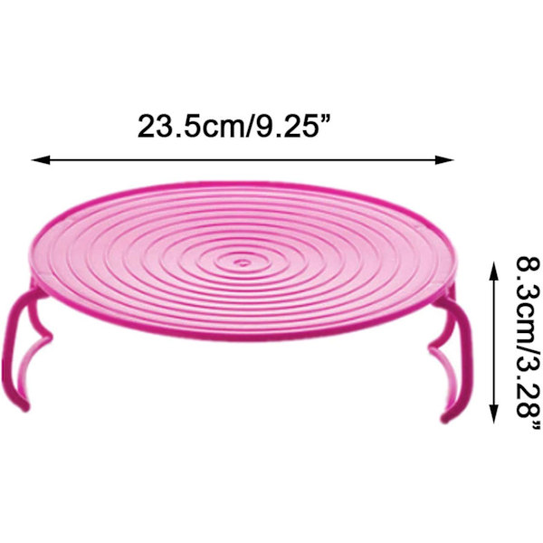 2 stk Runde Bakke Dampkurv Dobbeltlags Dampkurv Multifunktionel Plastik Kogebakke Holder Bakke Stativ Mikrobølgeovn Bakke Mikrobølgeovn Tilbehør