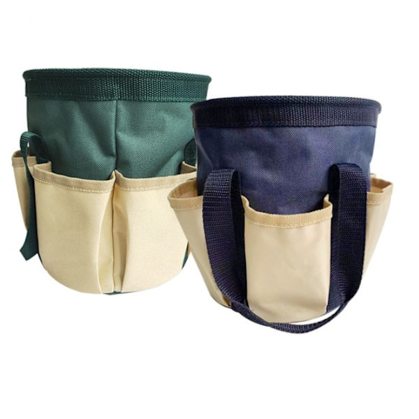 6 Oxford Utility Skuldertasker Bundle Bag Toolkit Gjenbrukbar Innendørs og Utendørs Hageverktøyholder Oppbevaringspose, 19 * 21.5c
