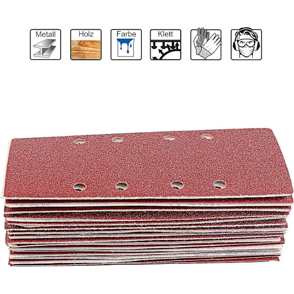 Set med 50 slippapper, 93 x 185 mm