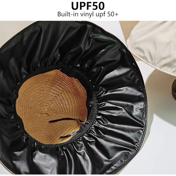 Dame Solhat UPF 50+ Halmhat Sommerhat Dame Mor Piger Strandhat