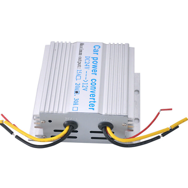 240W DC 24V til 12V Bil Strømomformer 20A Step Down Regulator Transformer Strømforsyning (10.4104cm)