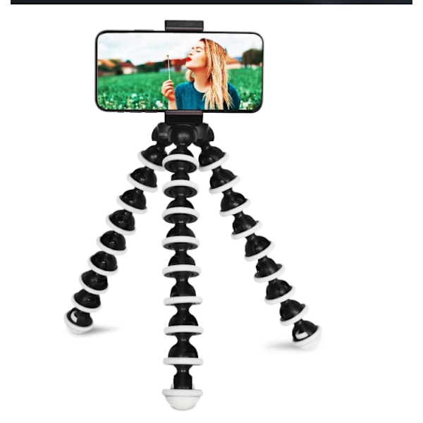 Universal Smartphone Stativ - Gorillapod med Telefonholder, Mini Bærbar Fleksibel Stativ, Kamera Stativ til iPhone og Android Enhed, Vejer Kun 1