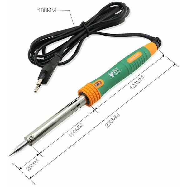 BST -813 30W Lödkolv Lödningsverktyg Elektriskt Silikonhandtag - 30W EU-kontakt
