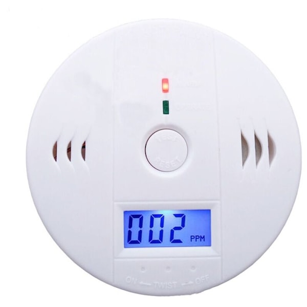 Kolmonoxidvarnare med LED-display / Elektronisk sensor, Kolmonoxidalarm, 20000PPM