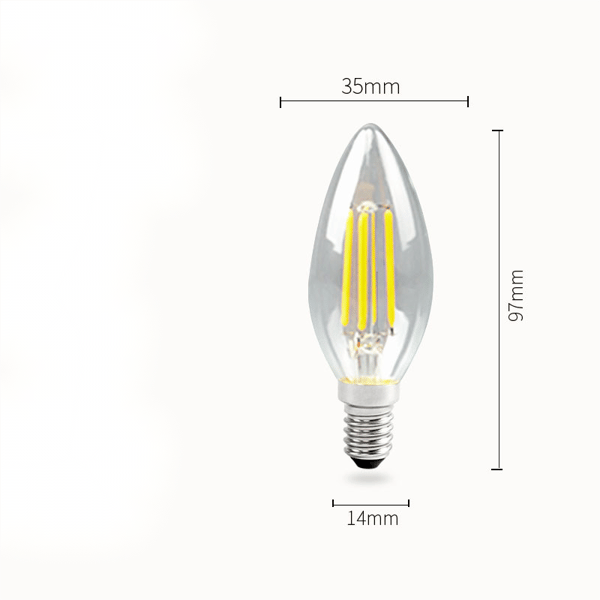 Filament stearinlys pære Filament lampe