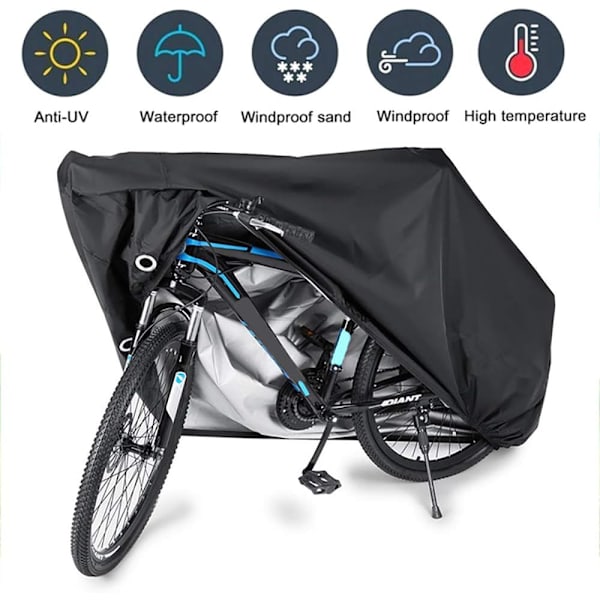 180x60x90cm Pyörän Suojus, Ulkokäyttöön Vedenpitävä Pyörän Suojus, Vedenpitävä Suojus Pölyä, UV-Suojausta Vastaan MTB- ja Maantiepyörille