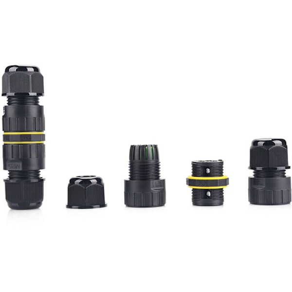 2 Externa kabelkontakter IP68 Vattentät kopplingsdosa Extern dosa för 3-polig kabel φ5-9 mm, modell nr EW-M25-3P (5-9 mm)-Modell nr EW-M25-3P (5-9