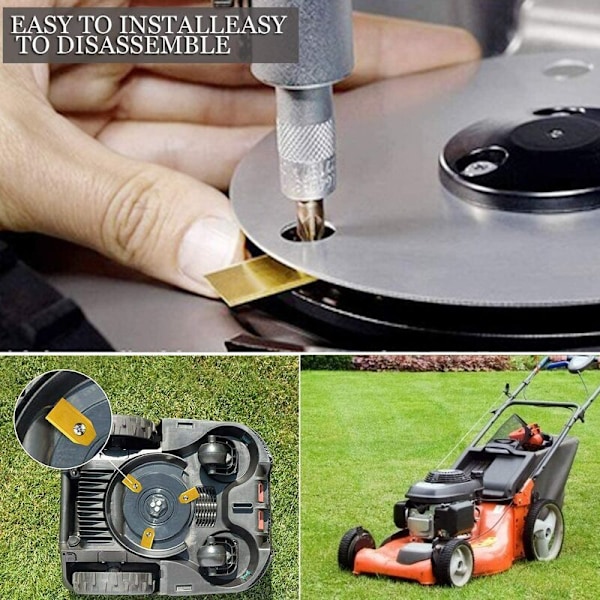 Förpackning med 30 Titan Robotgräsklipparblad för alla Husqvarna Gardena Yard Force Automower Heavy Duty Gräsklippare