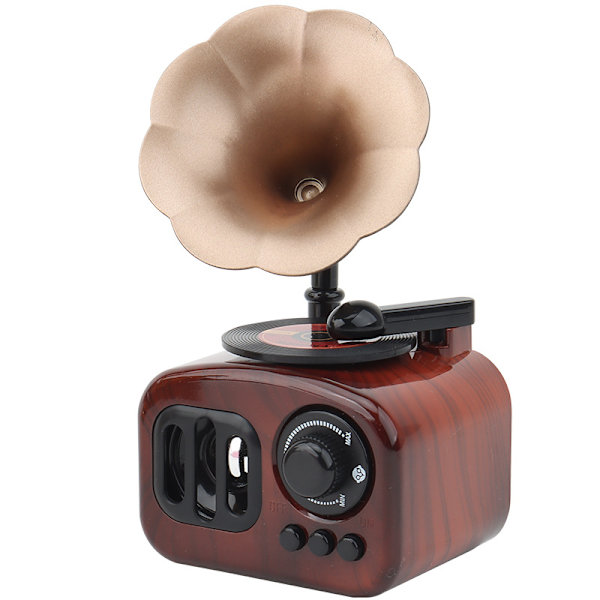 Skrivbordsdekoration, retro unik grammofonformad musikbox, lämplig för vänners heminredning