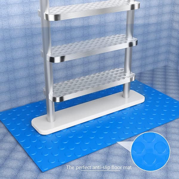 Swimmingpool stige måtte, stige måtte, 90x40cm (Dot) Stor svømning