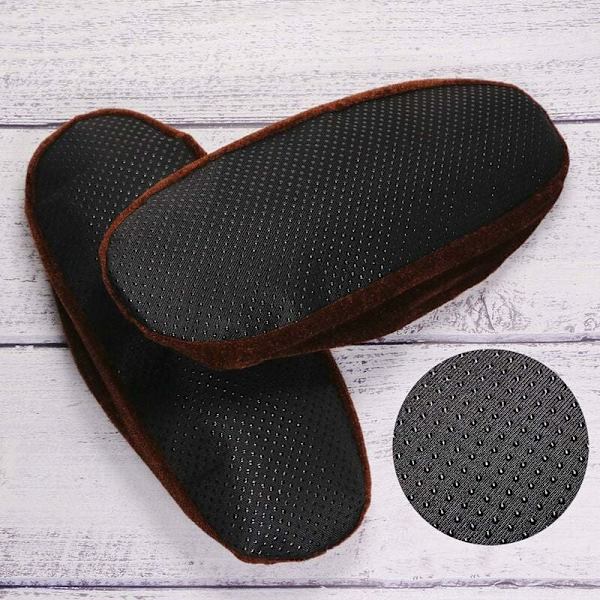 6 par tvättbara skoskydd Barnkammare Skoskydd Återanvändbar tygsko Toffel med flanelltoffel för Barnkammare/Hem/Dator Kontor