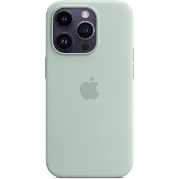Apple - Blue Cactus Silikone Cover med til iPhone 14 Pro