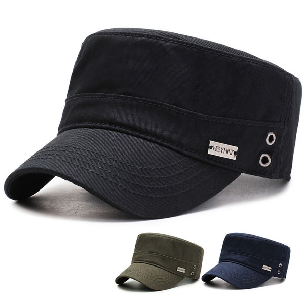 Svart justerbar baseball caps golfhatt motorsykkel trucker caps strapback caps for menn kvinner, hatt utendørs getaway