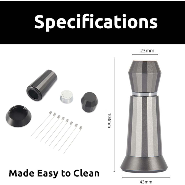 Espresso Blender Dispensing Tool för Malet Kaffe Tamper Ett Måste för Baristor och Kaffeälskare (1 Styck)