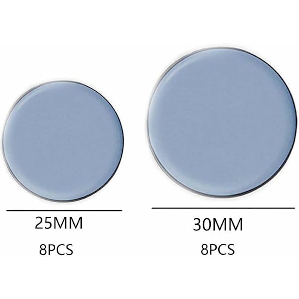 16 stk. teflon teflon teflon teflon teflon téflon skills til teflon klistermærke skills, 25mm x 25mm, 30mm x 30mm