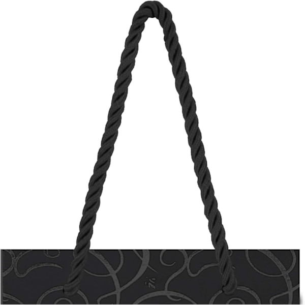 （12*10*36cm，Sort）Pakke med 10 gaveposer sølv flaskeposer til vin og champagne