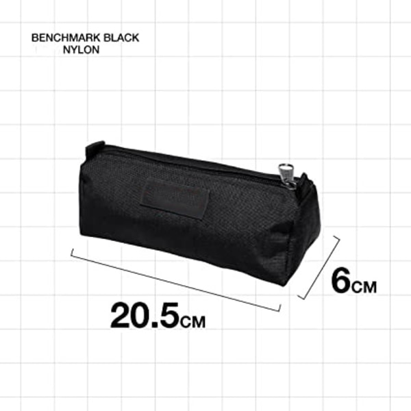 Benchmark enkelt pennal, 21 cm, svart (svart)