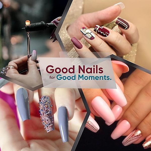 Falska nagel transparent set (trapezformad) - Ett set med 120 transparenta nagelspetsar - Transparent och repfri matt