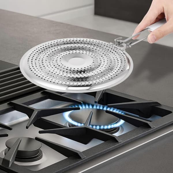 Varme Diffuser i Rustfrit Stål Kun til Gaskomfur
