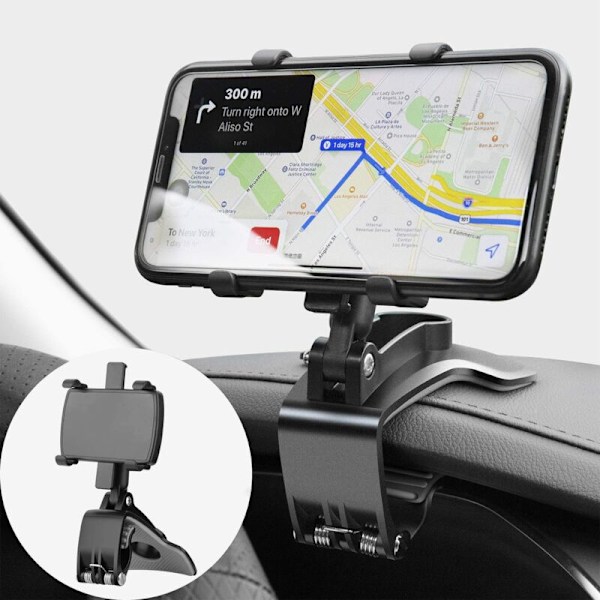 Dashbord Biltelefonholder for GPS og 4-7 Tommers Smarttelefoner