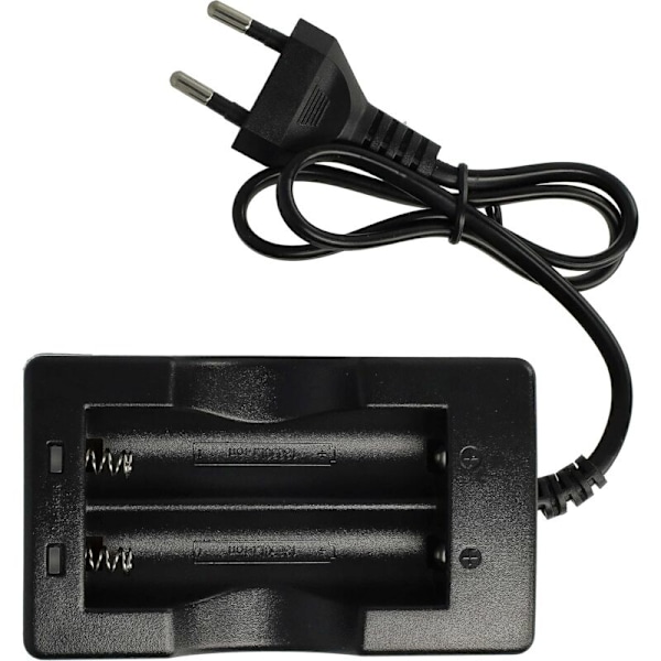 Batterioplader kompatibel med 17.670, 18.650 batterier, Li-ion husholdningsbatterier (3,7V)