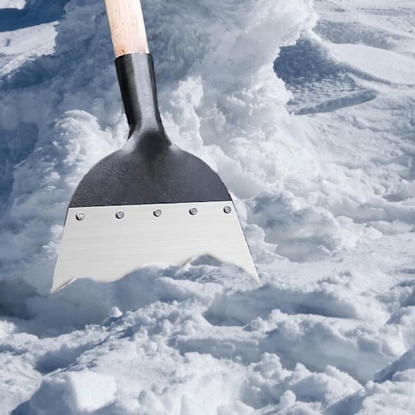 Multifunksjonell hagerengjøring spade i stål flat spade for planting i bakken, fast luking, tårnspade for luking
